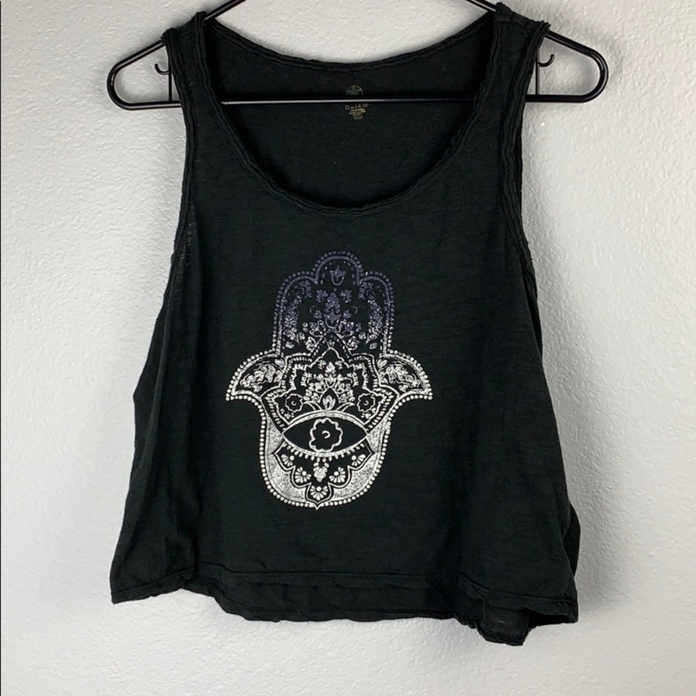 Gaiam Cropped Burnout Tank Top
